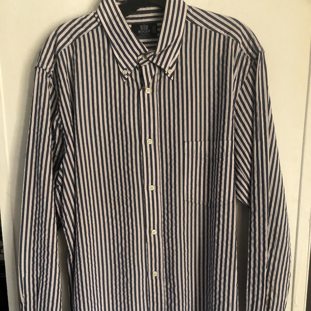 Boggi Milano Casa Fondatanel 1939 L/S Button up T-Shirt in XL